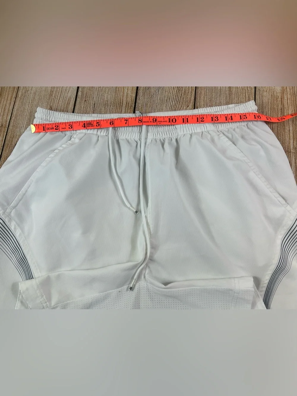 Mens Vintage Adidas Climacool 365 White Athletic Soccer Shorts Size Large